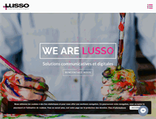 Tablet Screenshot of lusso.fr